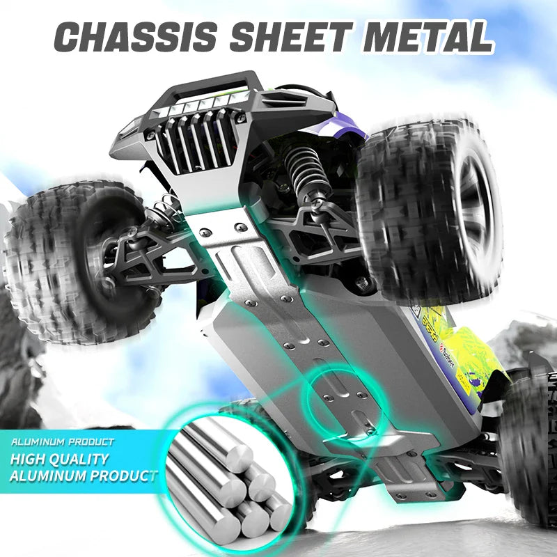 1:18 RC Car With Led Lights 4WD High Speed Cars 40KM 2.4G Remote Control Off Road Car Drift Monster Truck Toys For kids Gift